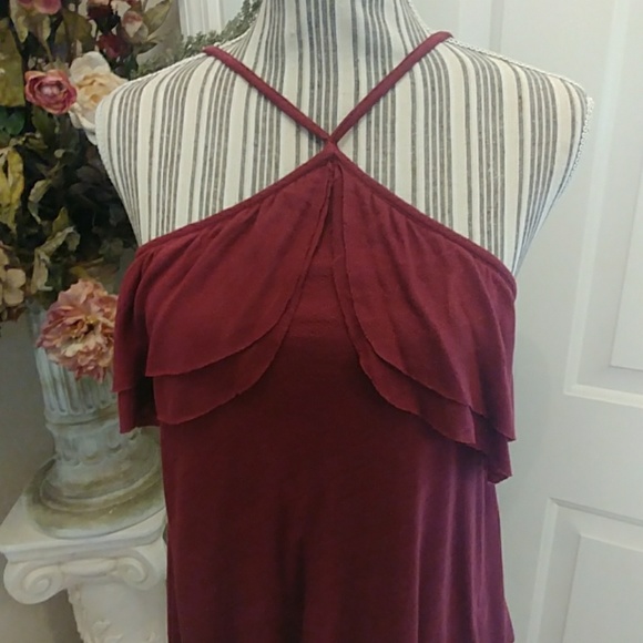 Sun & Shadow Layered Halter Top - Picture 2 of 8